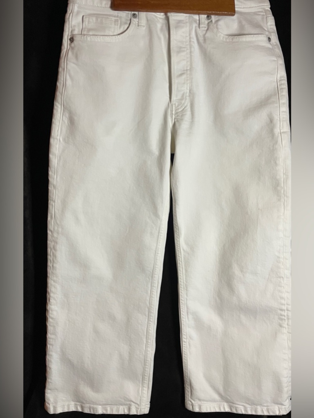 BR Banana Republic Wide-Leg, Ultra White 29P Button Fly Like-New